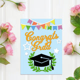 CRASPIRE Graduation, Party, Bachelor Cap, Balloons Carbon Steel Cutting Dies Stencils, for DIY Scrapbooking/Photo Album, Decorative Embossing DIY Paper Card