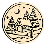 Winter Snow House Wax Seal Stamps