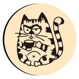 Cat Coffee Wax Seal Stamps