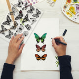 Craspire Realistic Butterfly Clear Silicone Stamp Seal for Card Making Decoration and DIY Scrapbooking