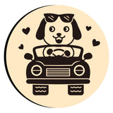 Puppy Driving Wax Seal Stamps