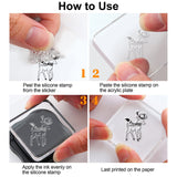 Craspire Clear Stamps Silicone Stamp Seal for Card Making Decoration and DIY Scrapbooking, Christmas, Snowman, Elk, Christmas Tree, Pine Cones, Snowflakes, Snow House