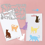 CRASPIRE Cat, Dog, Bone, Fish, Wool Carbon Steel Cutting Dies Stencils, for DIY Scrapbooking/Photo Album, Decorative Embossing DIY Paper Card
