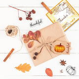 Craspire Pumpkin Corner, Autumn Leaves, Fall Leaves Clear Silicone Stamp Seal for Card Making Decoration and DIY Scrapbooking