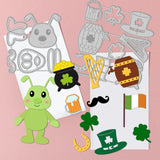 CRASPIRE St. Patrick's Day, Bugs Carbon Steel Cutting Dies Stencils, for DIY Scrapbooking/Photo Album, Decorative Embossing DIY Paper Card