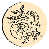 Two Peonies Wax Seal Stamps