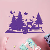 CRASPIRE Forest, Trees, Deer, Rabbit, Squirrel, Bird, Moon, Stars Carbon Steel Cutting Dies Stencils, for DIY Scrapbooking/Photo Album, Decorative Embossing DIY Paper Card