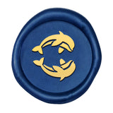 Dolphin 3D Wax Seal Stamp Head 25mm
