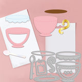 CRASPIRE Birds, Afternoon Tea, Flowers, Leaves Carbon Steel Cutting Dies Stencils, for DIY Scrapbooking/Photo Album, Decorative Embossing DIY Paper Card