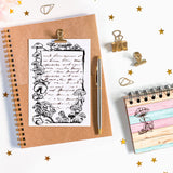 Craspire Vintage Mushroom Frame Clear Silicone Stamp Seal for Card Making Decoration and DIY Scrapbooking