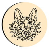 Cat and Flower Wax Seal Stamps