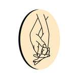Couple's Hands Oval Wax Seal Stamps