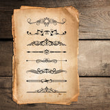 Craspire Dividing Line, European Style, Lace, Baroque Stamps Silicone Stamp Seal for Card Making Decoration and DIY Scrapbooking