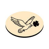 St Patrick's Day Dove Clover Wax Seal Stamps