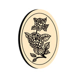 Hydrangea Oval Wax Seal Stamps