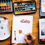 Craspire Custom PVC Plastic Clear Stamps, for DIY Scrapbooking, Photo Album Decorative, Cards Making, Witch Pattern, 160x110x3mm