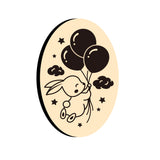 Rabbit Balloon Sky Oval Wax Seal Stamps