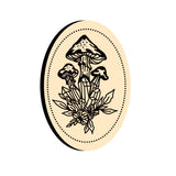 Mushroom Crystal Oval Wax Seal Stamps
