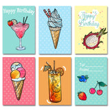 Craspire Ice Cream, Fruit, Cupcakes Stamp Clear Silicone Stamp Seal for Card Making Decoration and DIY Scrapbooking