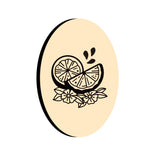 Lemon Oval Wax Seal Stamps