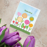Craspire Simple Flowers Stamps Silicone Stamp Seal for Card Making Decoration and DIY Scrapbooking