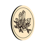 Flower Crystal Oval Wax Seal Stamps