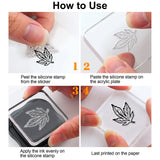 Craspire PVC Plastic Stamps, for DIY Scrapbooking, Photo Album Decorative, Cards Making, Stamp Sheets, Butterfly Pattern, 16x11x0.3cm