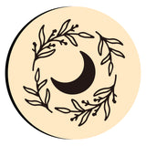 Wreath Moon Wax Seal Stamps
