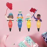 CRASPIRE Ride an Electric Car, Love Hearts, Balloons, Cats, Helmets, Scarves, Glasses, Flags, Dress Up Carbon Steel Cutting Dies Stencils, for DIY Scrapbooking/Photo Album, Decorative Embossing DIY Paper Card