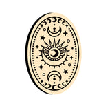 Sun and Moon Oval Wax Seal Stamps