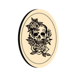 Skull Rose Oval Wax Seal Stamps