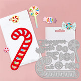 CRASPIRE Christmas Candy, Snowflake Frame Carbon Steel Cutting Dies Stencils, for DIY Scrapbooking/Photo Album, Decorative Embossing DIY Paper Card