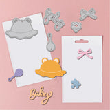 CRASPIRE Onesie, Newborn Carbon Steel Cutting Dies Stencils, for DIY Scrapbooking/Photo Album, Decorative Embossing DIY Paper Card