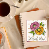 Craspire Gerbera, Zinnia Clear Silicone Stamp Seal for Card Making Decoration and DIY Scrapbooking