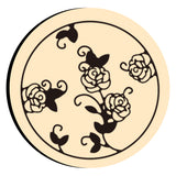 Rose Leaves Word Wax Seal Stamps