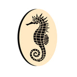 Hippocampus Oval Wax Seal Stamps