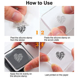 Craspire Mother's Day, Love, Mom Clear Silicone Stamp Seal for Card Making Decoration and DIY Scrapbooking