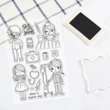Craspire Cure, Sick, Sick, Nurses Day, Recover Clear Silicone Stamp Seal for Card Making Decoration and DIY Scrapbooking