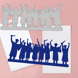 CRASPIRE Graduation Season, Hats, Graduate Corners Carbon Steel Cutting Dies Stencils, for DIY Scrapbooking/Photo Album, Decorative Embossing DIY Paper Card