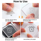 Craspire Read, Animal, Bookshelf Clear Silicone Stamp Seal for Card Making Decoration and DIY Scrapbooking