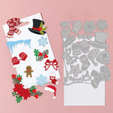 CRASPIRE Winter, Christmas, Hat Scarf Carbon Steel Cutting Dies Stencils, for DIY Scrapbooking/Photo Album, Decorative Embossing DIY Paper Card