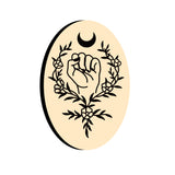 feminism Plant Moon Oval Wax Seal Stamps