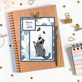 Craspire Raccoon Clear Stamps Silicone Stamp Seal for Card Making Decoration and DIY Scrapbooking