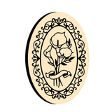 Calla Lily Oval Wax Seal Stamps