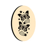 Butterfly Stars Oval Wax Seal Stamps