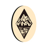 Mountain River Oval Wax Seal Stamps