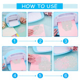 CRASPIRE Lace Blessing Carbon Steel Cutting Dies Stencils, for DIY Scrapbooking/Photo Album, Decorative Embossing DIY Paper Card