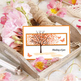 Craspire Tree Leaves Clear Silicone Stamp Seal for Card Making Decoration and DIY Scrapbooking