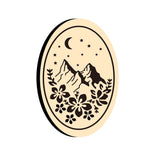 Flowers and Mountains Oval Wax Seal Stamps