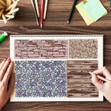 Craspire Wall, Background, Wood Grain, Bricks Clear Silicone Stamp Seal for Card Making Decoration and DIY Scrapbooking
